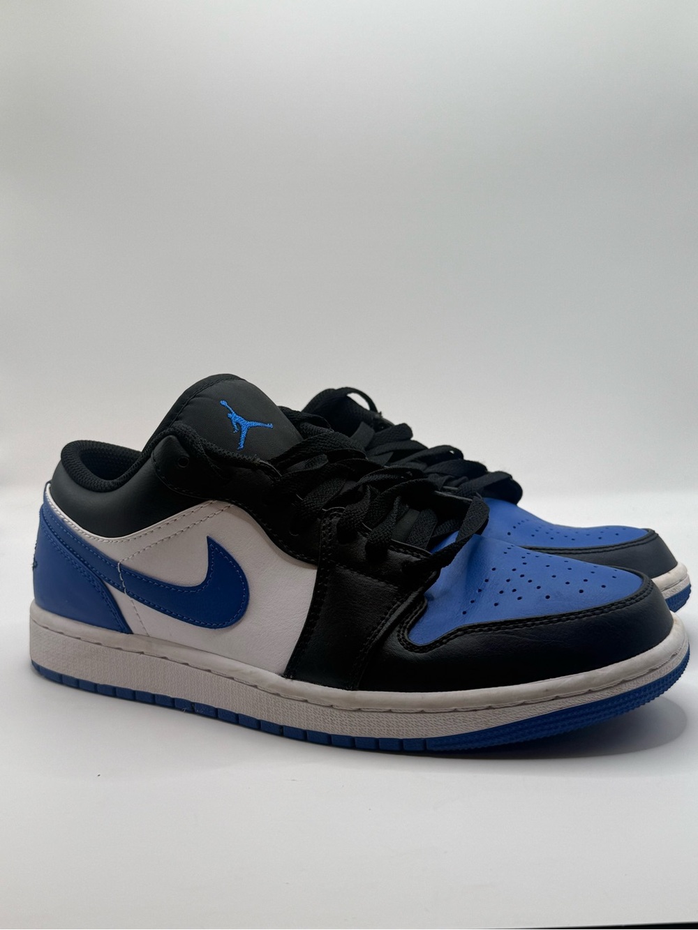 Nike Air Jordan 1 Low - Black/White/Royal Blue Men’s Sneakers